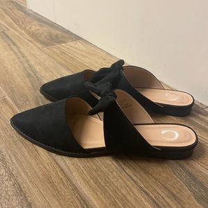 Bow detail mule flats
